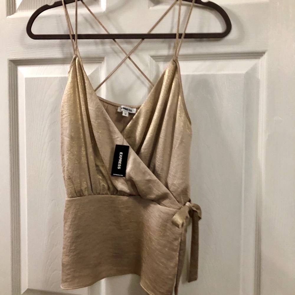 Express Gold Top *NWT* Size M